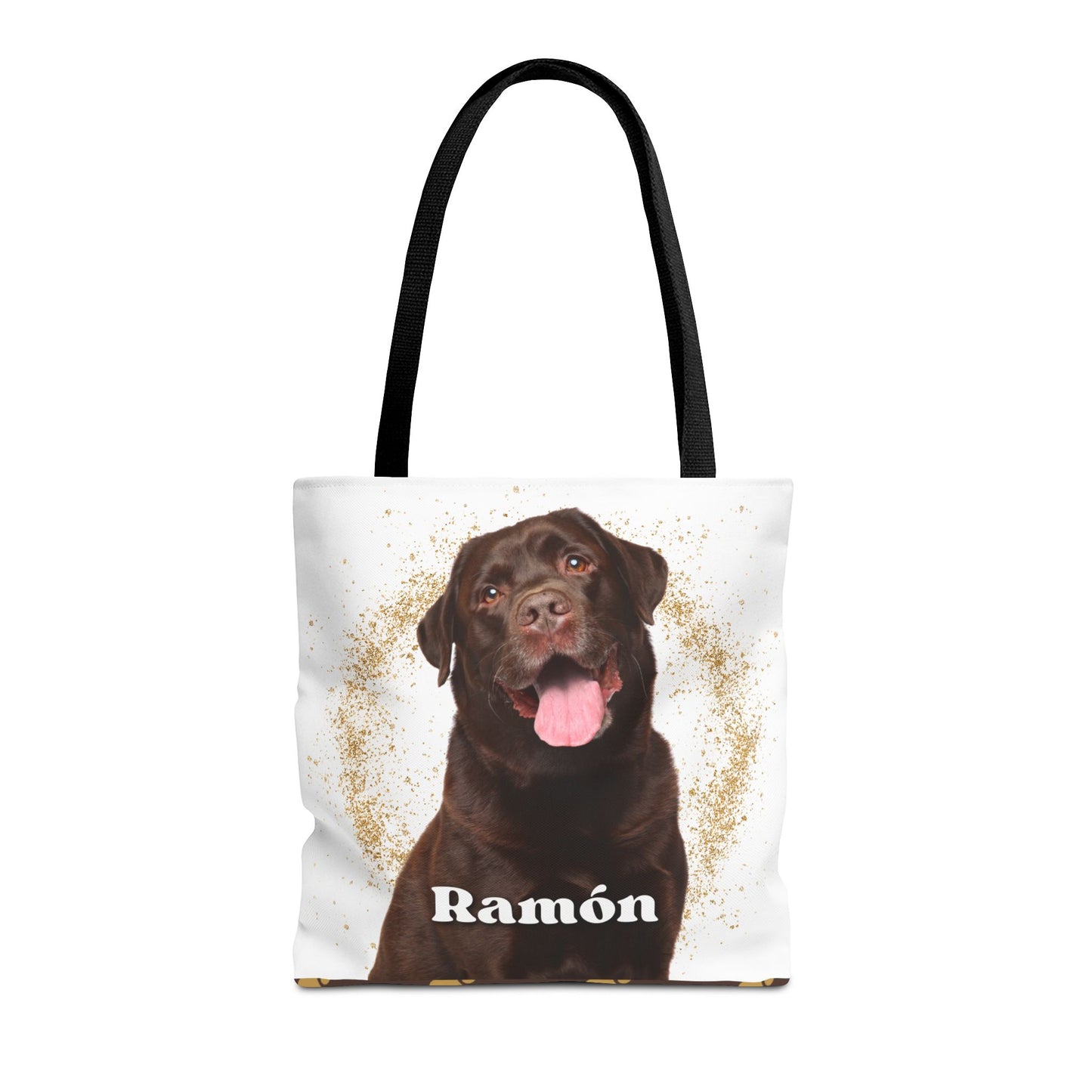 Personalized Canvas Tote Bag with Pet Dog Cat to Give as a Gift