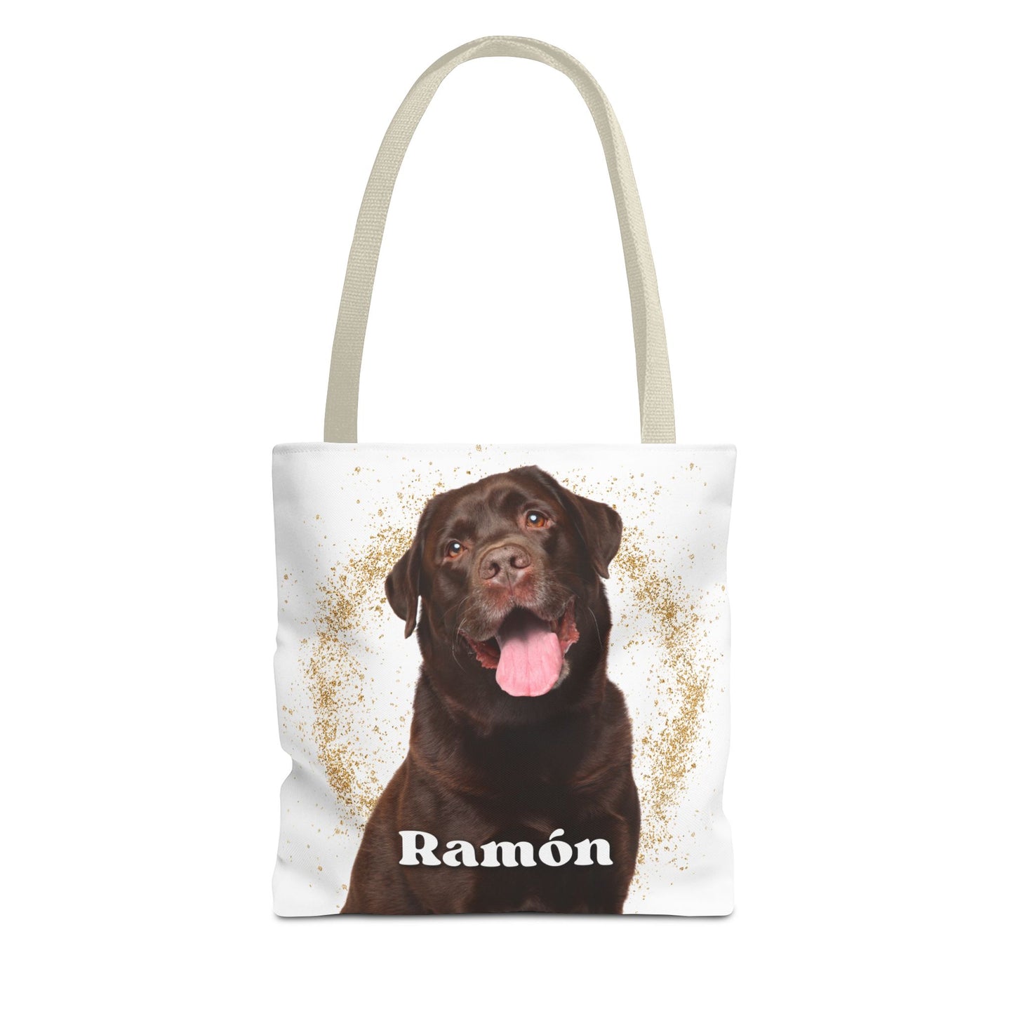 Personalized Canvas Tote Bag with Pet Dog Cat to Give as a Gift