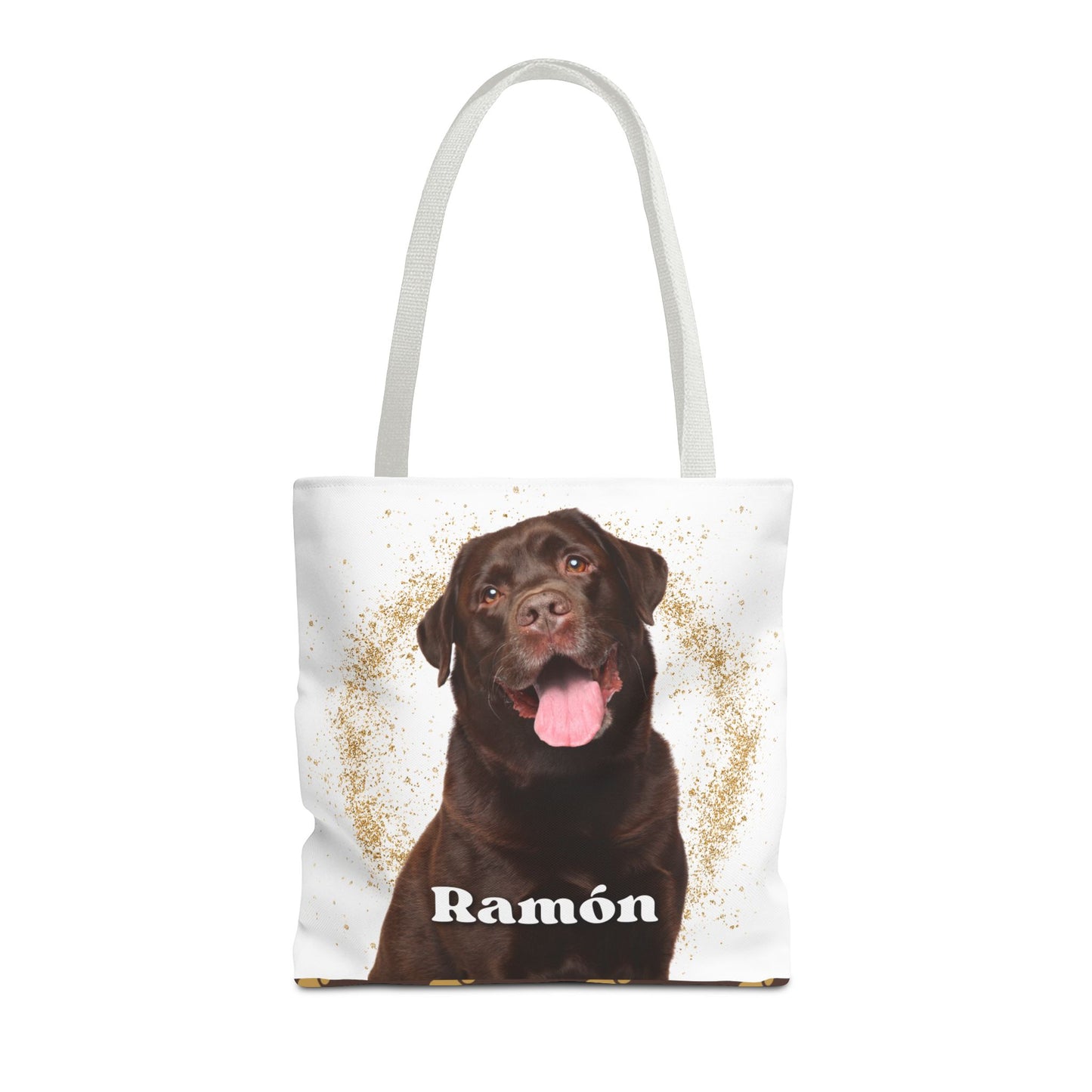 Personalized Canvas Tote Bag with Pet Dog Cat to Give as a Gift