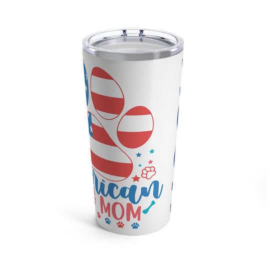 Patriotic Dog Mom Tumbler