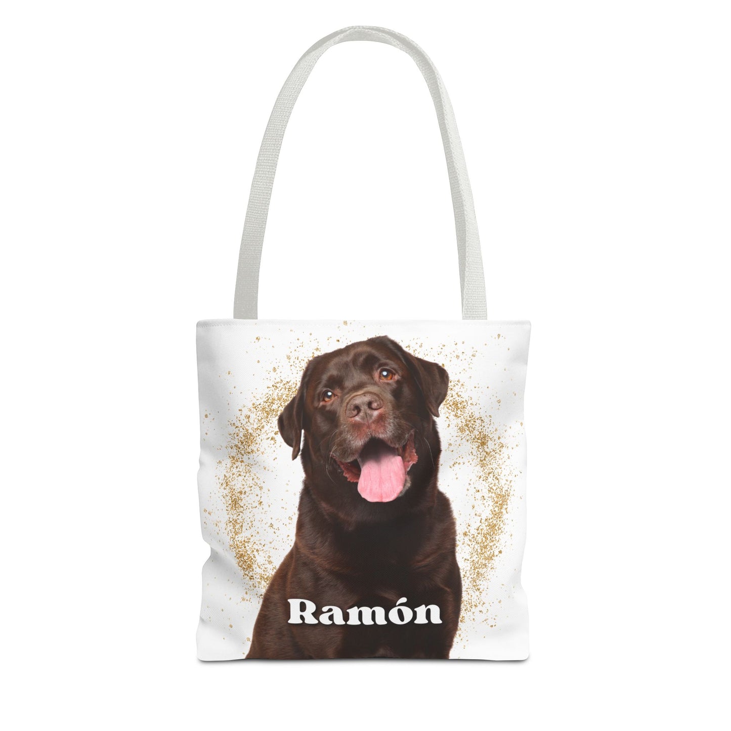 Personalized Canvas Tote Bag with Pet Dog Cat to Give as a Gift