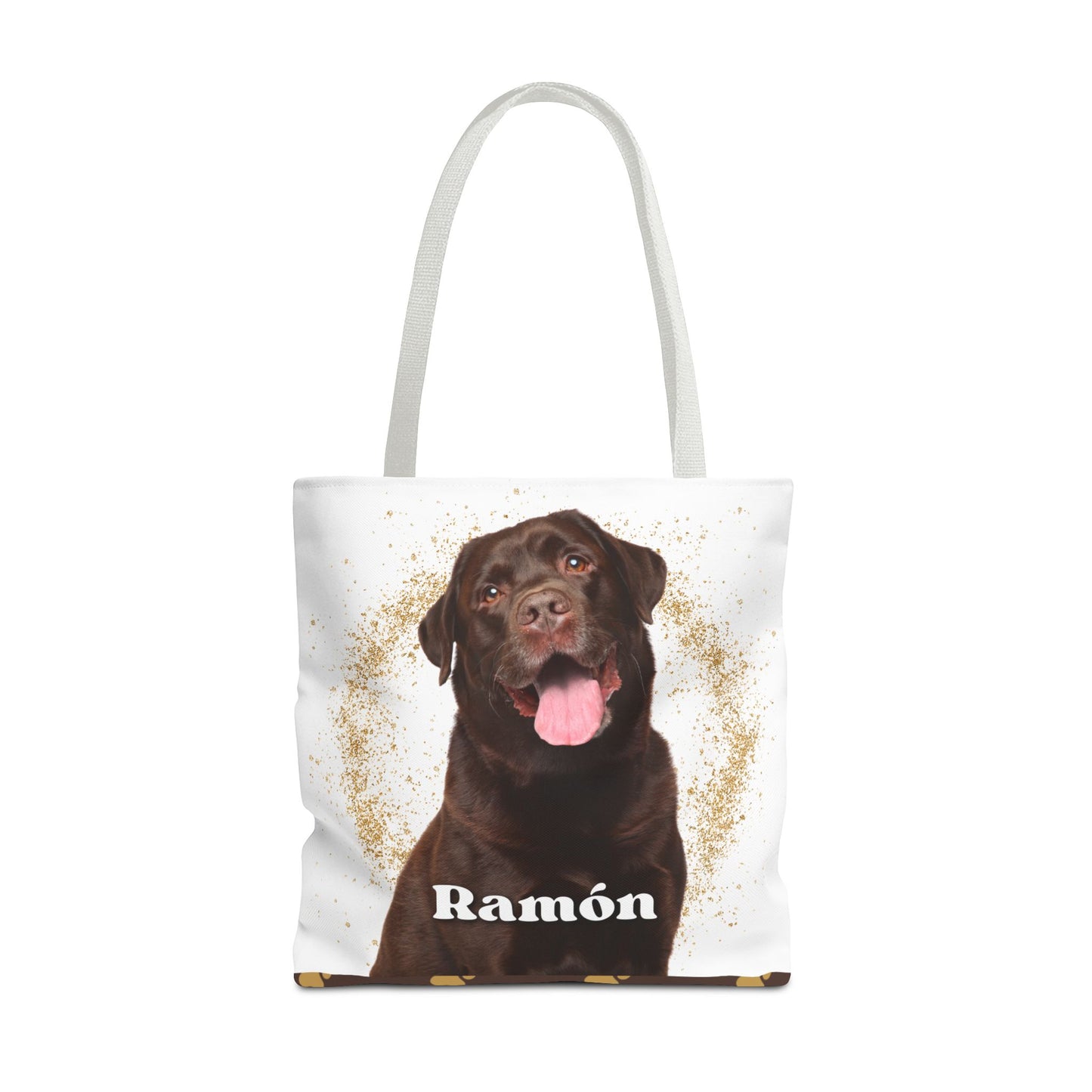 Personalized Canvas Tote Bag with Pet Dog Cat to Give as a Gift