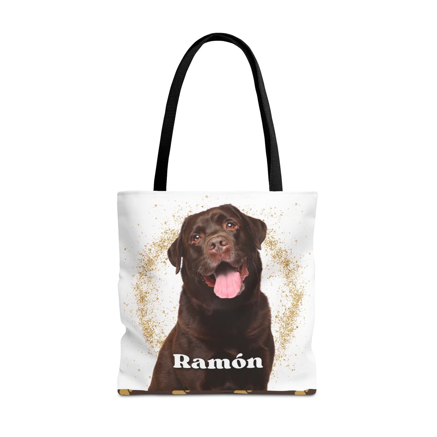 Personalized Canvas Tote Bag with Pet Dog Cat to Give as a Gift